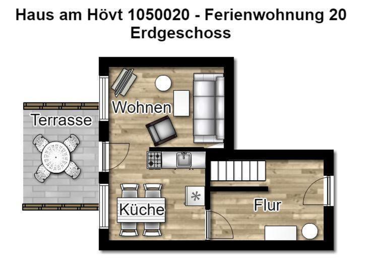 Haus Am Hoevt - Ferienwohnung 20 Герен Екстер'єр фото